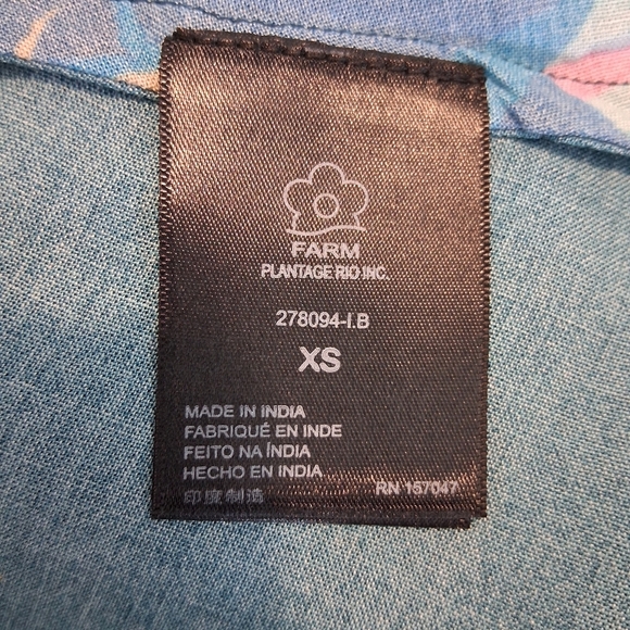 NWT FARM Rio for Anthropologie Tropical Maxi Skirt Size X- Small - Picture 5 of 9